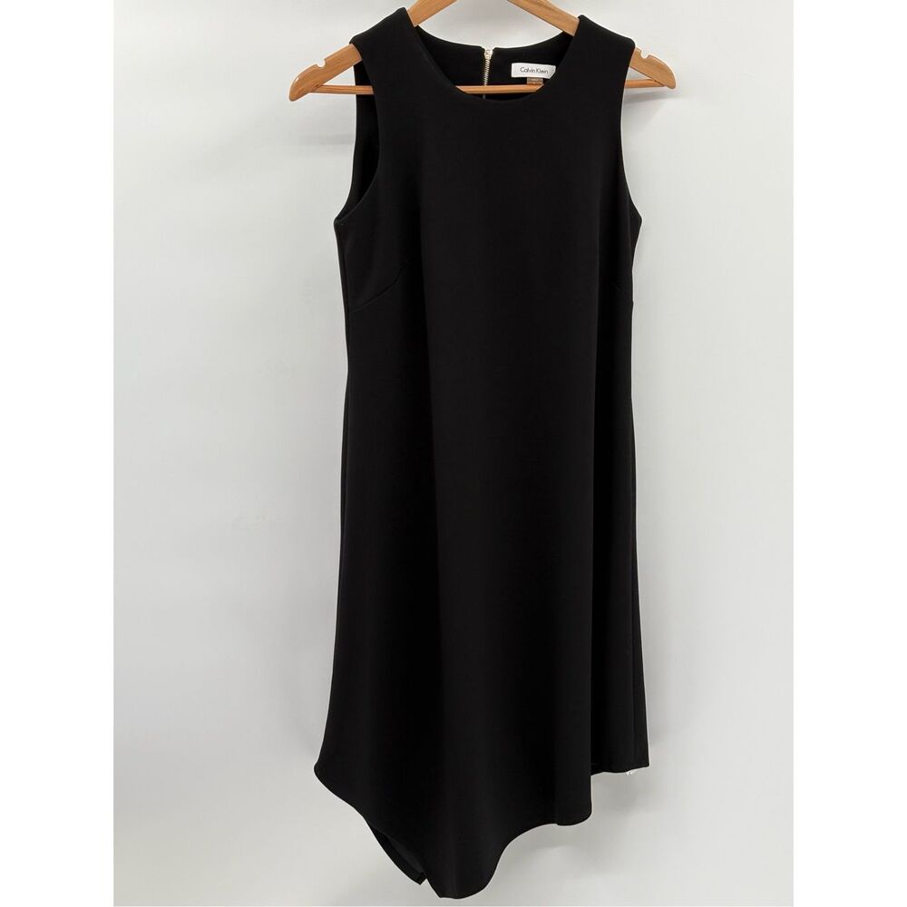 Calvin Klein Black Sleeveless A-Line Dress